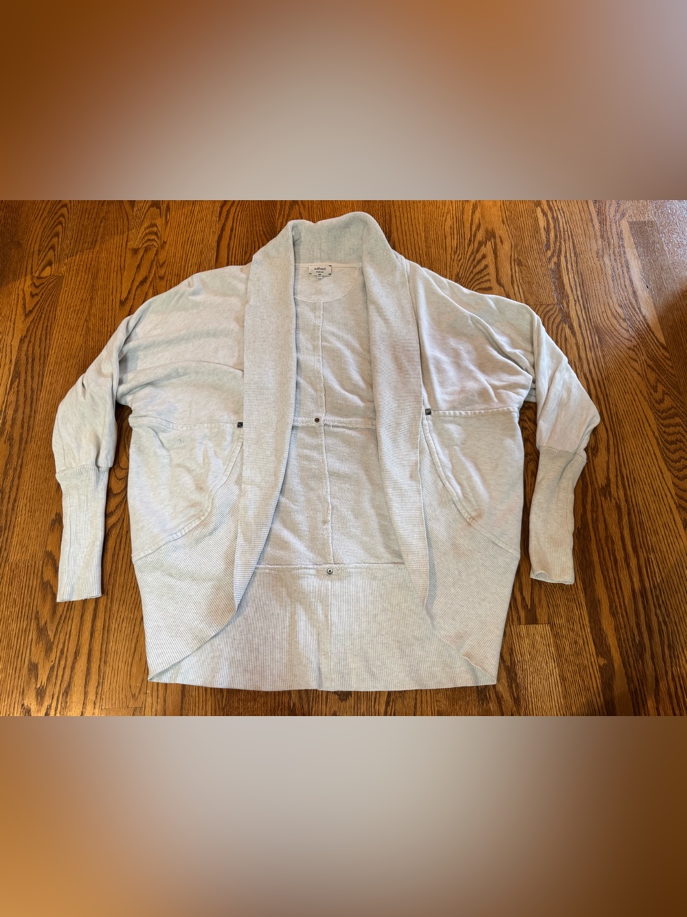 Wilfred Light Gray Open-Front Women's Cardigan